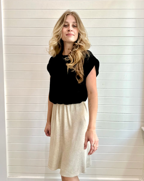 Shoulder Pad Crop Top