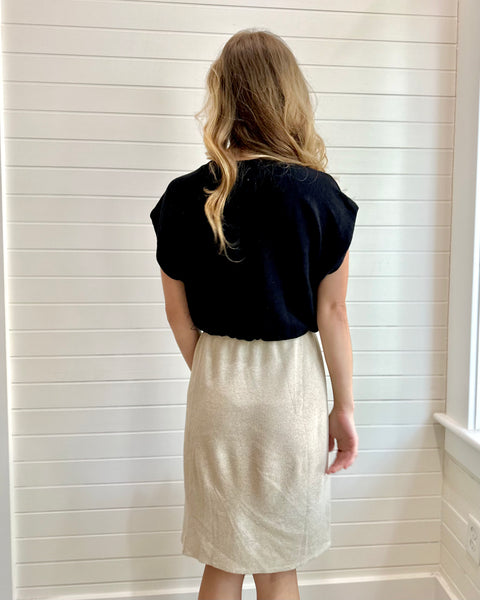 Shoulder Pad Crop Top