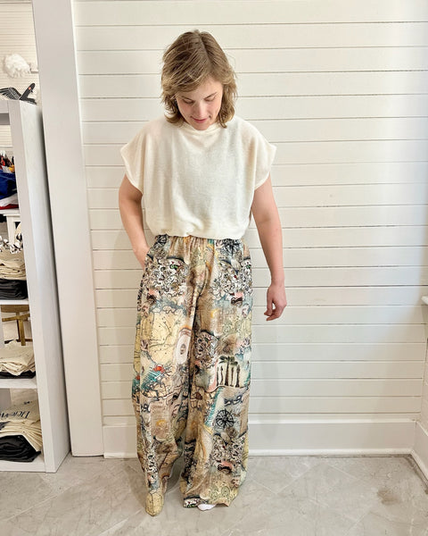 Shoulder Pad Crop Top