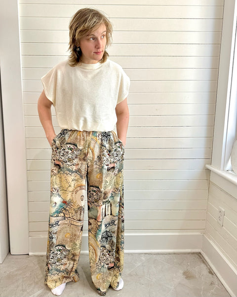 Shoulder Pad Crop Top
