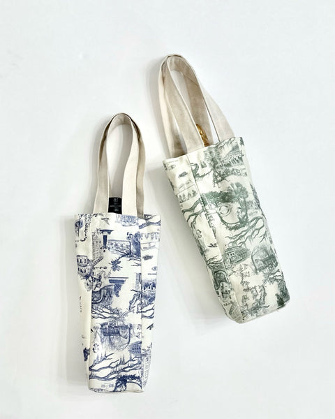 Savannah Toile Wine Carrying Tote