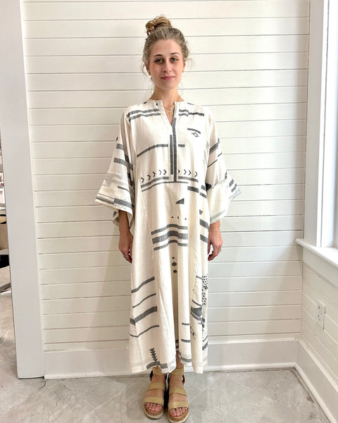 World of Crow Oversized Sleeve Dress