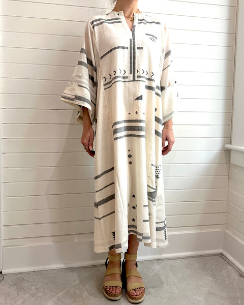 World of Crow Oversized Sleeve Dress