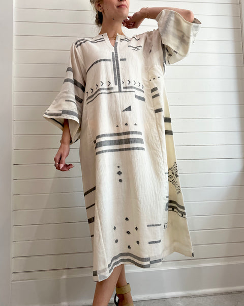 World of Crow Oversized Sleeve Dress