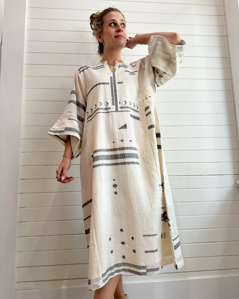 World of Crow Oversized Sleeve Dress