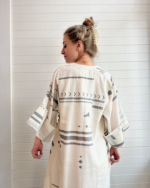 World of Crow Oversized Sleeve Dress