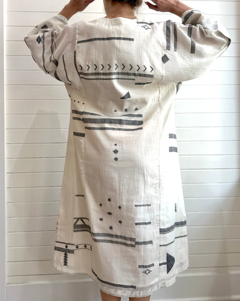 World of Crow Oversized Sleeve Dress