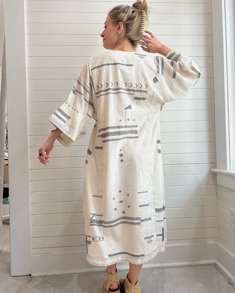 World of Crow Oversized Sleeve Dress