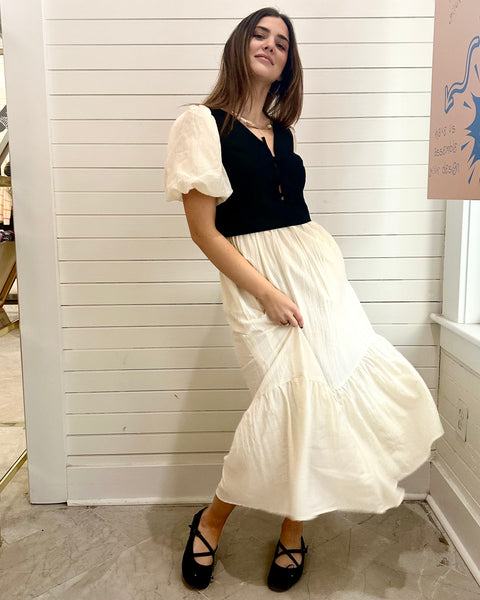 Twofer Vest Maxi Dress