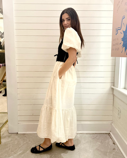 Twofer Vest Maxi Dress