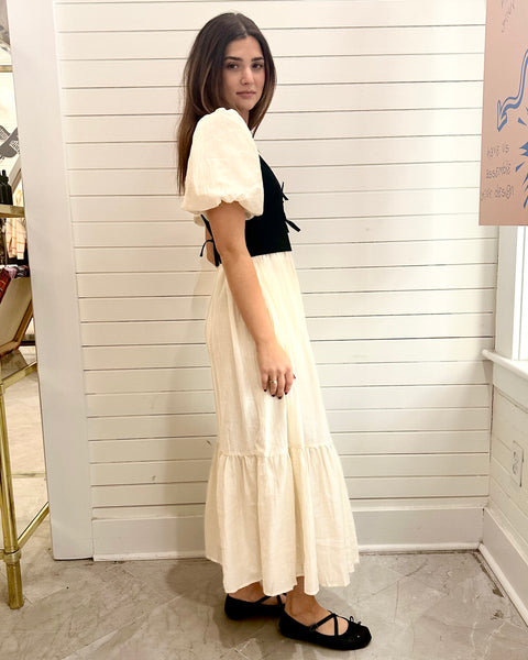 Twofer Vest Maxi Dress