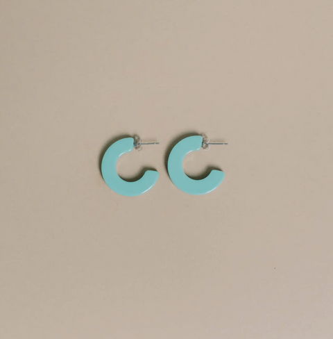 Nat + Noor Ray Hoops in Turquoise