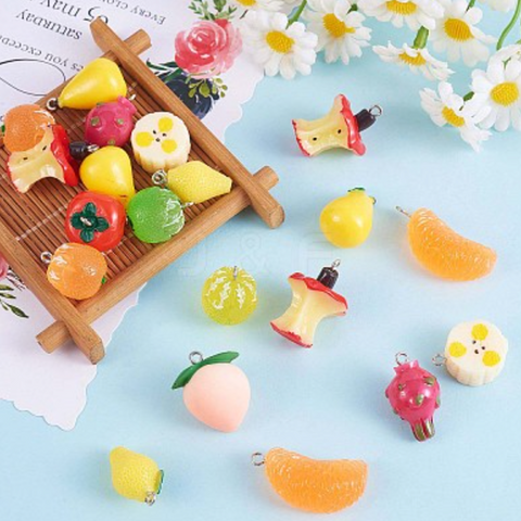 Asssorted Resin Fruit Charms