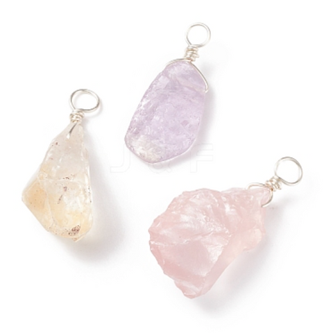 Asssorted Raw Crystal Charms