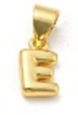 Balloon Letter A-Z Charm, 18k plated, Brass Micro Charms
