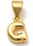 Balloon Letter A-Z Charm, 18k plated, Brass Micro Charms