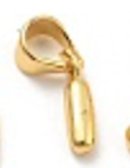 Balloon Letter A-Z Charm, 18k plated, Brass Micro Charms