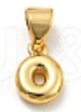 Balloon Letter A-Z Charm, 18k plated, Brass Micro Charms