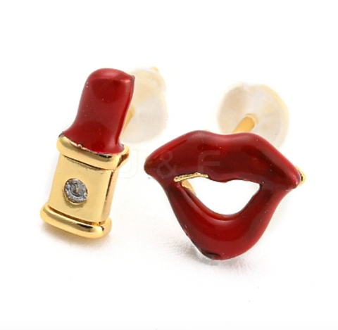 Lipstick Stud Earrings