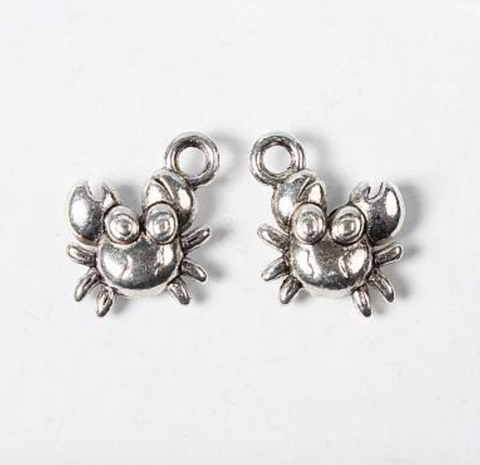 Crab Silver Charm