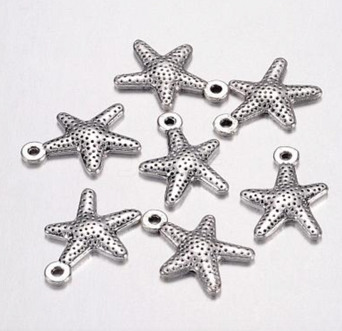 Starfish Silver Charm