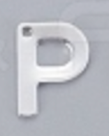 Letters A-Z Silver Charms