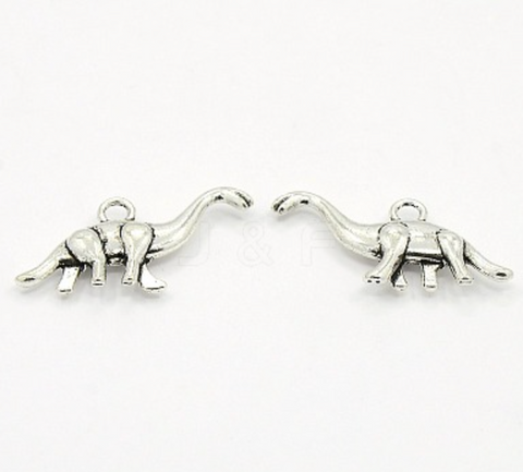 Dinosaur Silver Charm