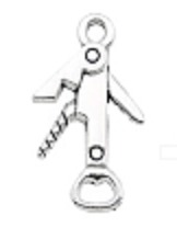 Assorted Wine Silver Charm
