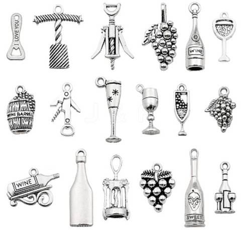 Assorted Bottle Opener Silver Charm