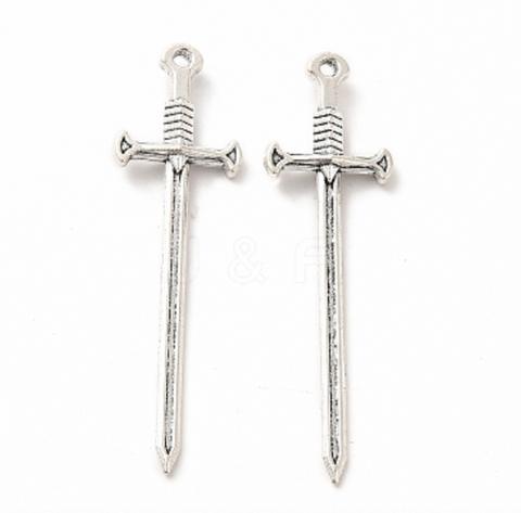 Dagger Silver Charm