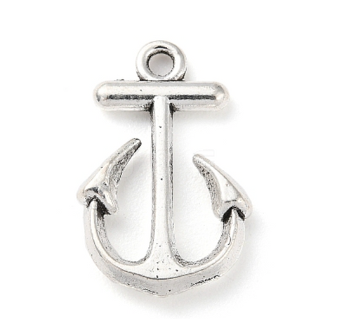 Anchor Silver Charm