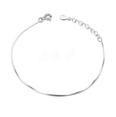 Simple Silver Bracelet Chain