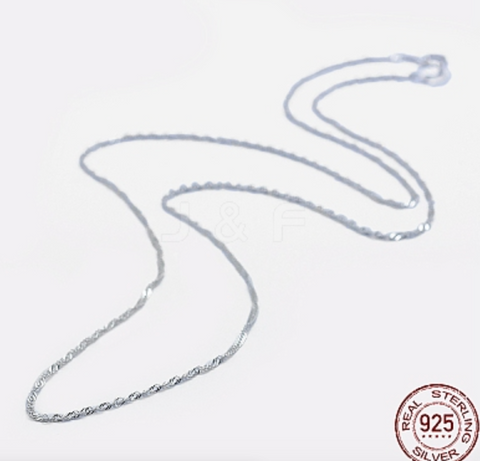 Rope Silver Necklace Chain- 925 Silver