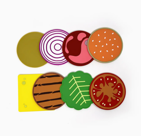 Cheeseburger Coaster Set