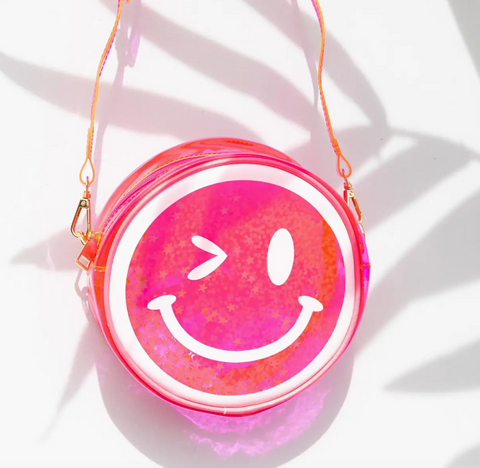 Pink Winky Emoji Handbag