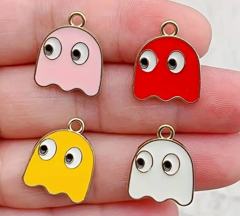 Assorted Ghost Pacman Charm