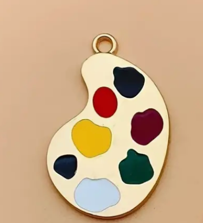 Artist Paint Palette Charm