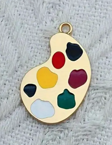 Artist Paint Palette Charm