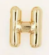 Large Balloon Letter Pendant Necklace, A-Z, 18k plated, Brass