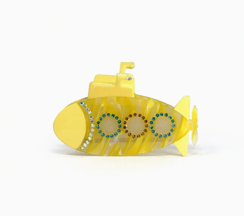 Yellow Submarine Claw Clip
