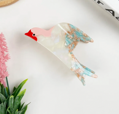 Swallowtail Bird Claw Clip-4 COLORS