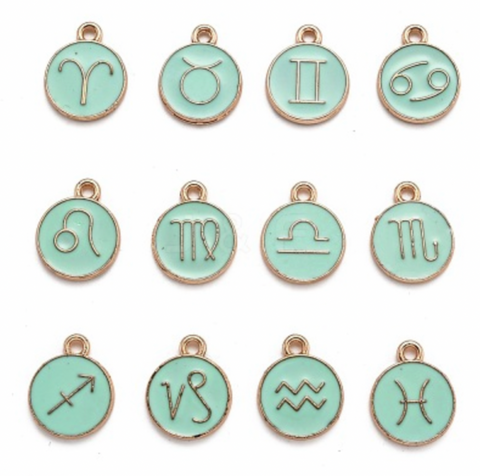 SETS- Zodiac circle charms: colors