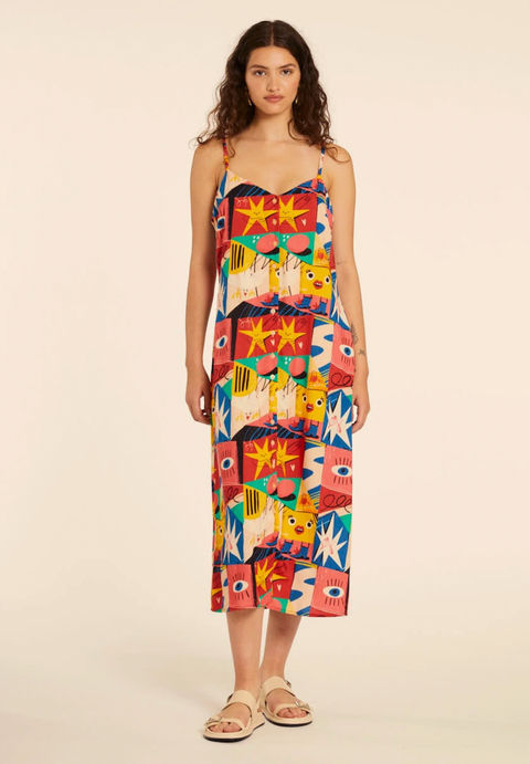Pop Art Maxi Dress