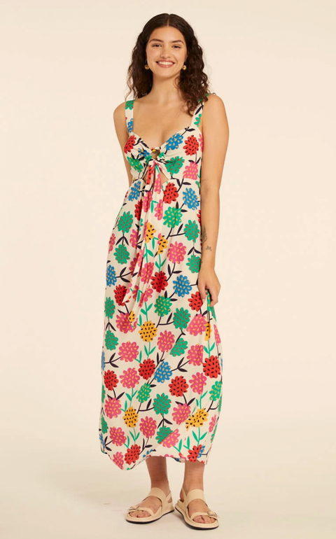 Colorful Florals Maxi Dress