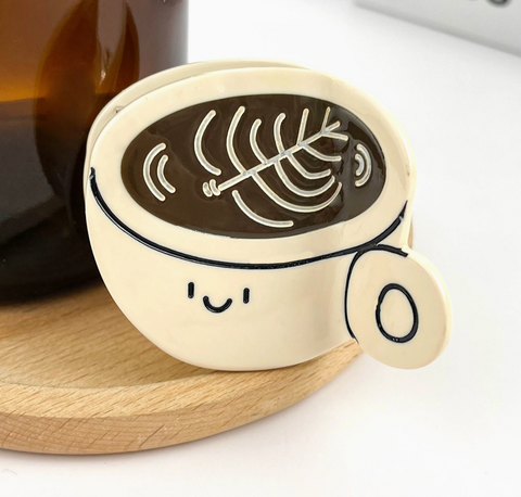 Coffee Mug Hair Claw Clip