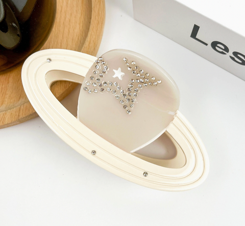 Saturn Planet Hair Claw Clip