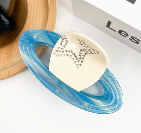 Saturn Planet Hair Claw Clip