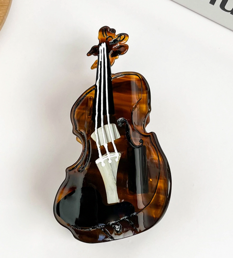 Violin Hair Claw Clip