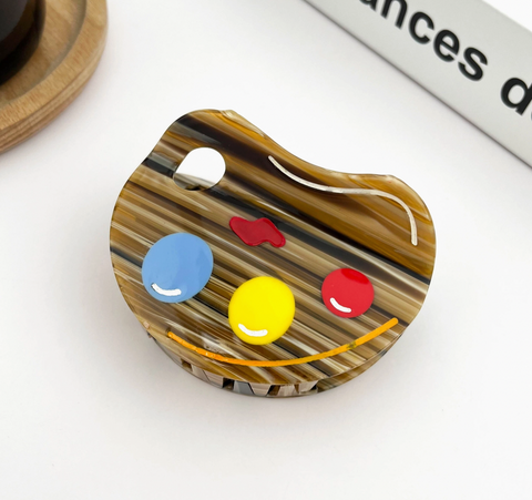 Paint Pallet Hair Claw Clip