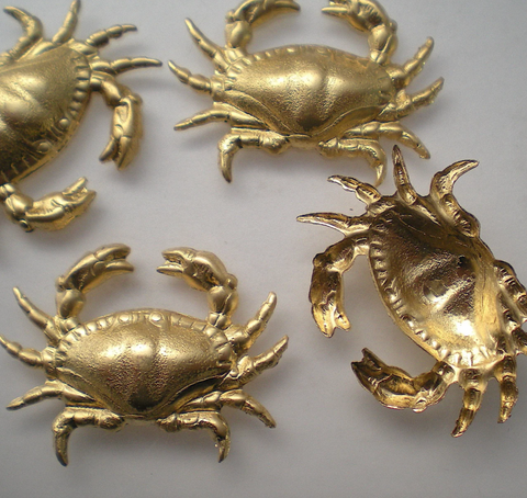 Brass Crab Stamping